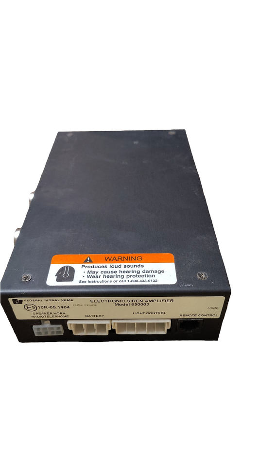 Federal signal siren amplifier