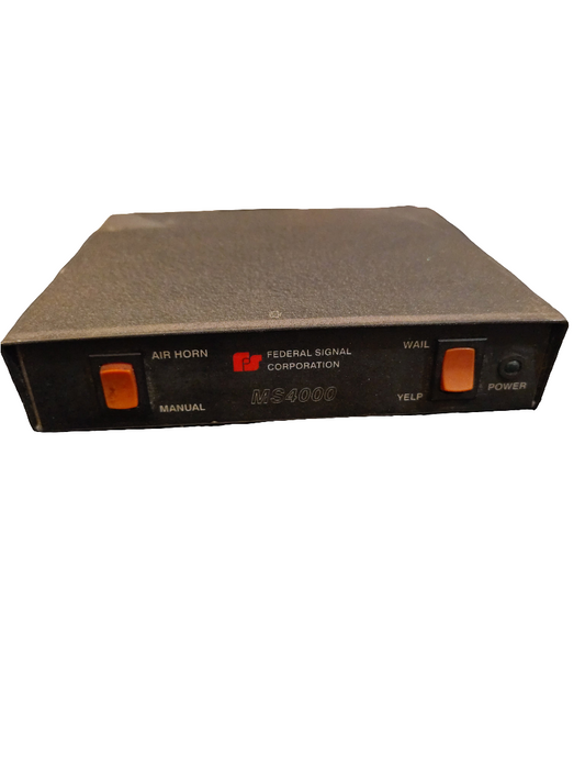 Federal signal siren 🚨 controller box ms4000